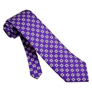 Purple Silk Burgundy Boxes Tie